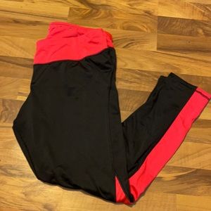 Black/ Hot Pink Tek Gear Leggings